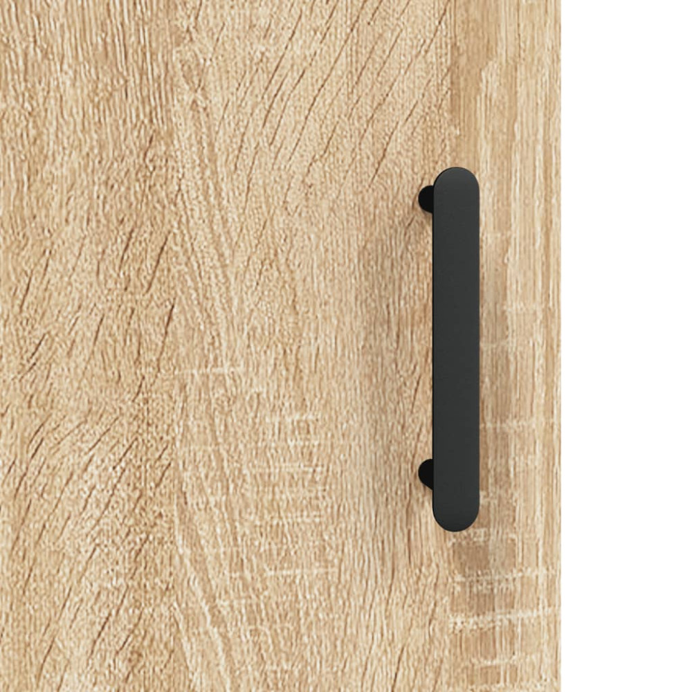 Produktbild för Högskåp sonoma-ek 69,5x34x180 cm konstruerat trä