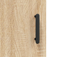 Produktbild för Högskåp sonoma-ek 69,5x34x180 cm konstruerat trä