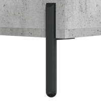 Produktbild för Högskåp betonggrå 69,5x34x180 cm konstruerat trä