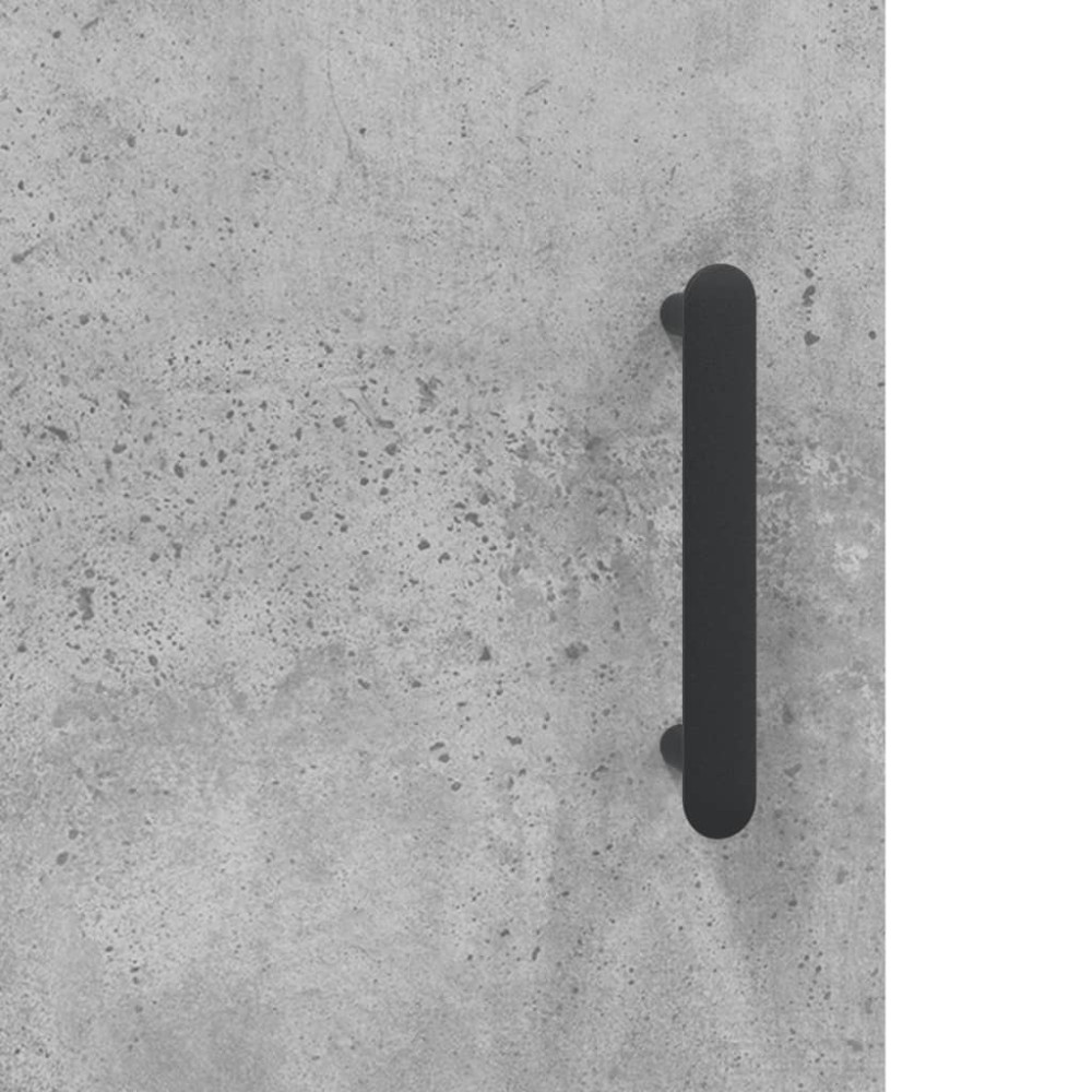 Produktbild för Högskåp betonggrå 69,5x34x180 cm konstruerat trä
