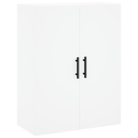 Produktbild för Högskåp vit 69,5x34x180 cm konstruerat trä