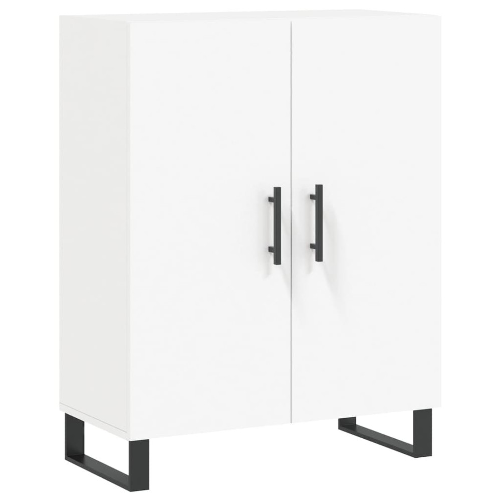 Produktbild för Högskåp vit 69,5x34x180 cm konstruerat trä