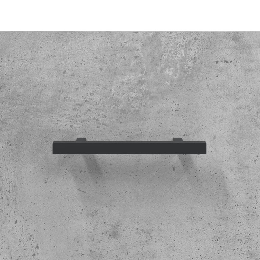 Produktbild för Högskåp betonggrå 69,5x34x180 cm konstruerat trä