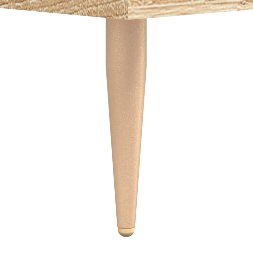 Produktbild för Högskåp sonoma-ek 69,5x34x180 cm konstruerat trä