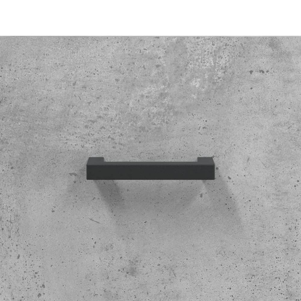 Produktbild för Högskåp betonggrå 69,5x34x180 cm konstruerat trä