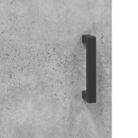 Produktbild för Högskåp betonggrå 69,5x34x180 cm konstruerat trä