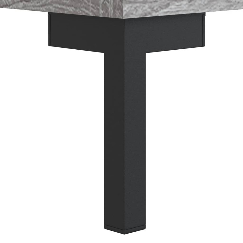 Produktbild för Högskåp Grå Sonoma 69,5x34x180 cm konstruerat trä