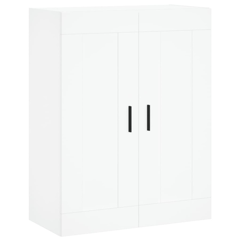 Produktbild för Högskåp vit 69,5x34x180 cm konstruerat trä