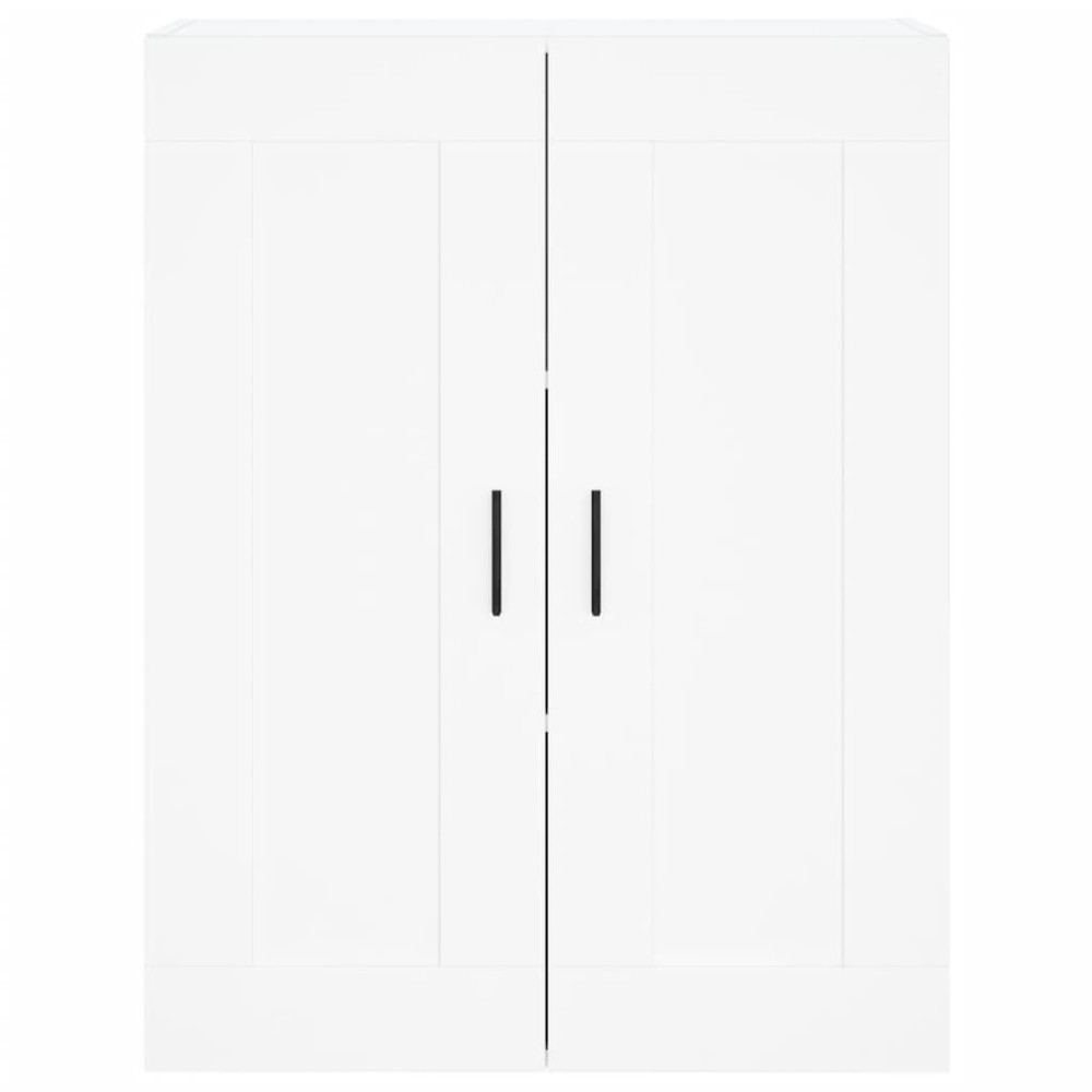 Produktbild för Högskåp vit 69,5x34x180 cm konstruerat trä