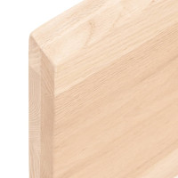 Produktbild för Bänkskiva för badrum 180x60x(2-4) cm obehandlat massivt trä