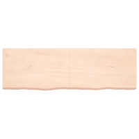 Produktbild för Bänkskiva för badrum 160x50x(2-6) cm obehandlat massivt trä