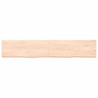 Produktbild för Bänkskiva för badrum 160x30x(2-4) cm obehandlat massivt trä
