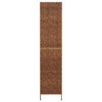 Produktbild för Rumsavdelare 4 paneler brun 163x180 cm vattenhyacint