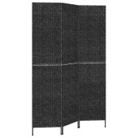 Miniatyr av produktbild för Rumsavdelare 3 paneler svart 122x180 cm vattenhyacint