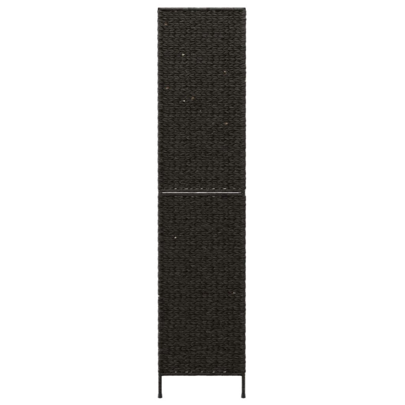 Produktbild för Rumsavdelare 5 paneler svart 205x180 cm vattenhyacint
