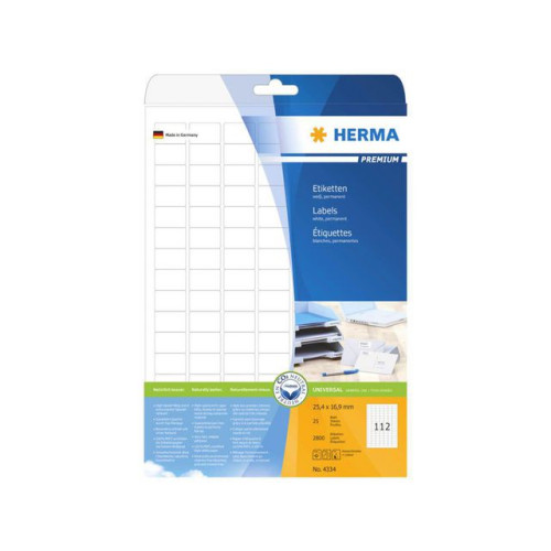 HERMA Etikett HERMA Premium 25,4x16,9mm2800/fp