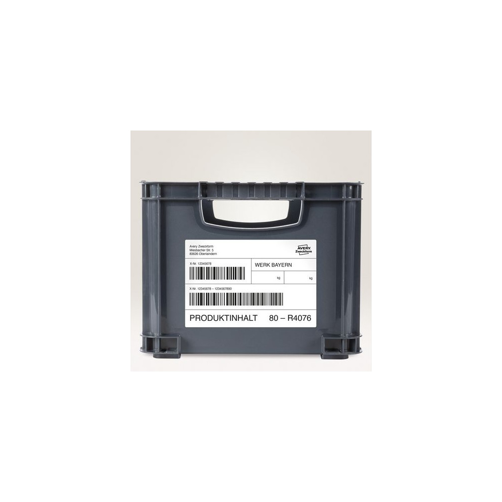 Produktbild för Etikett AVERY Slitst 99,1x42,3mm 240/fp