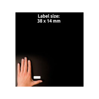 Produktbild för Etikett AVERY handskriv 38x14mm 928/fp