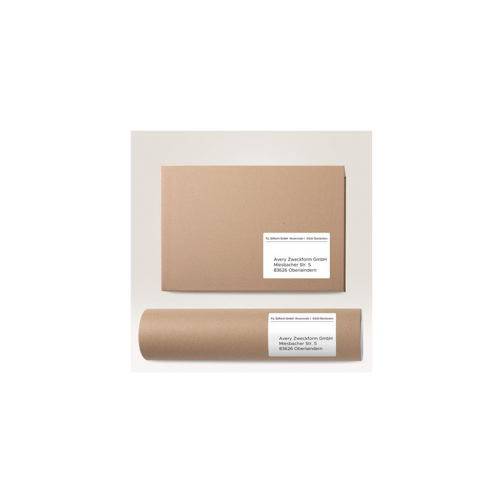 Produktbild för Etikett AVERY 105x148mm 400/fp