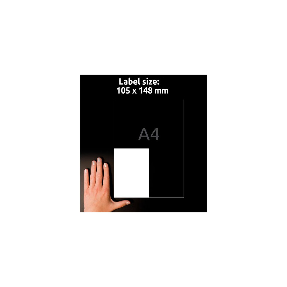 Produktbild för Etikett AVERY 105x148mm 400/fp