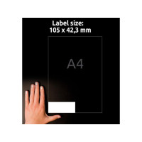 Produktbild för Etikett AVERY 105x42,3mm 1400/fp