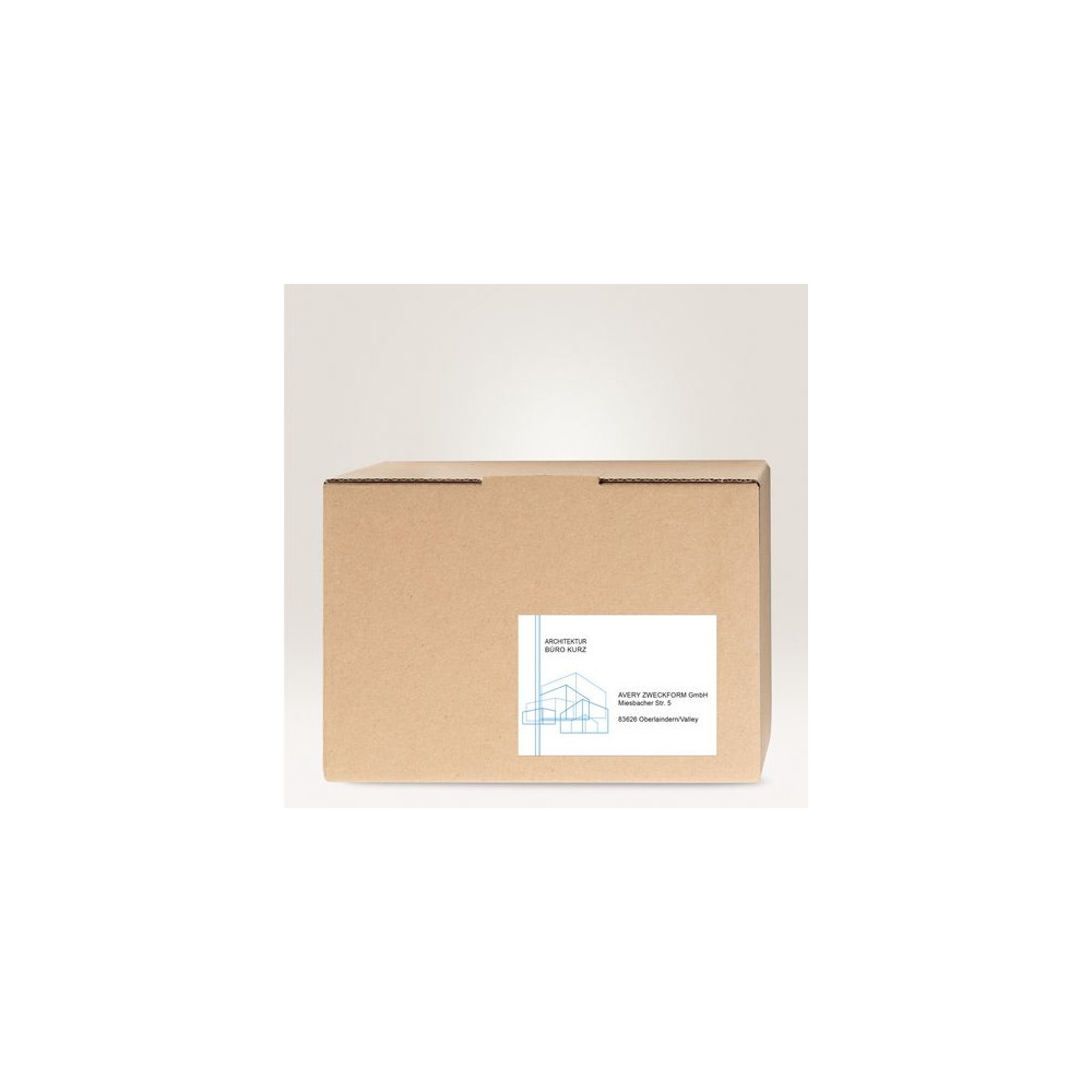 Produktbild för Etikett AVERY 210x148mm 200/fp