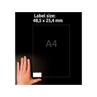 Produktbild för Etikett AVERY 48,5x25,4mm 4000/fp