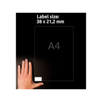 Produktbild för Etikett AVERY 38x21,2mm 6500/fp