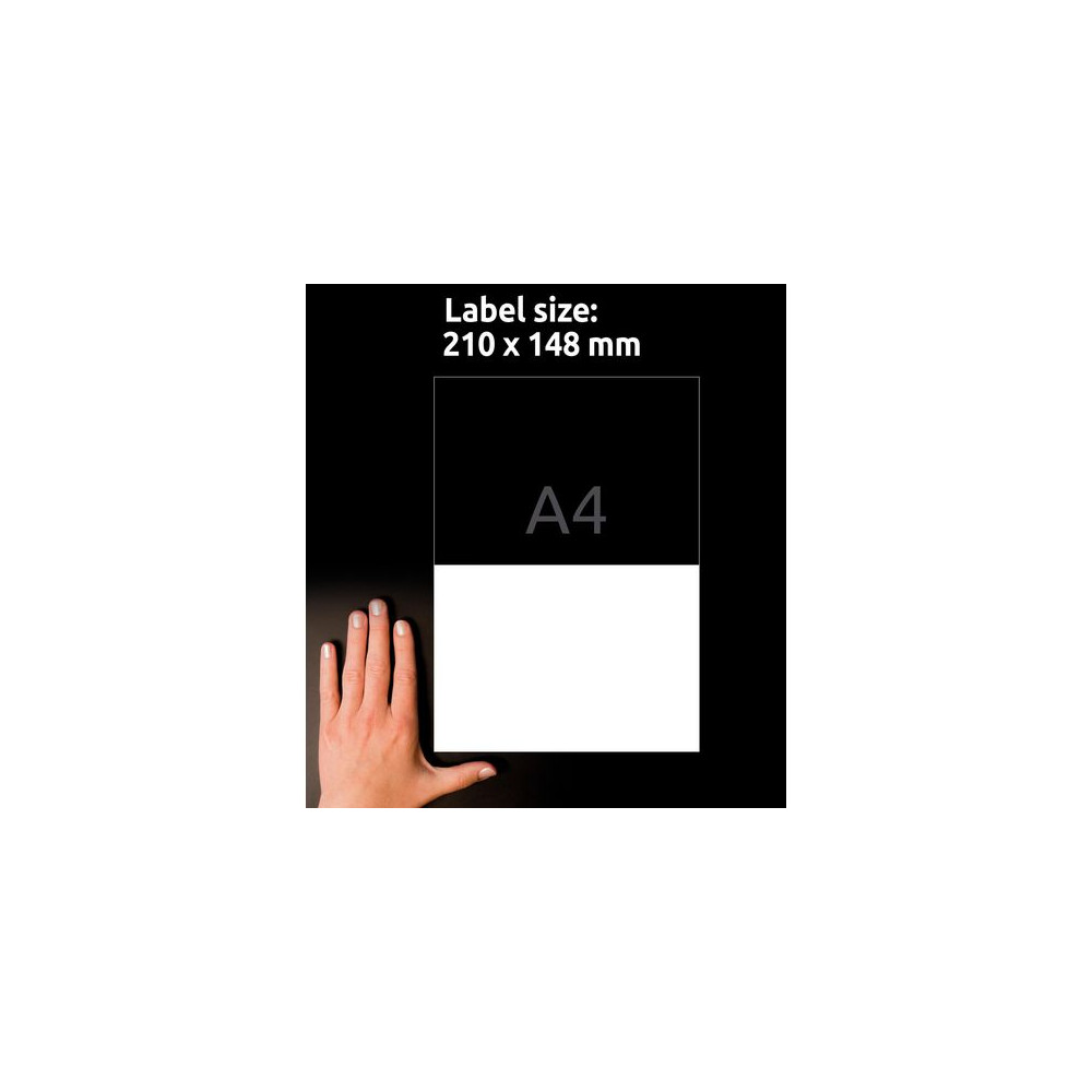 Produktbild för Etikett AVERY Slitst. 210x148mm 40/fp