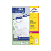 Produktbild för Etikett AVERY UG 63,5x38,1mm 2100/fp