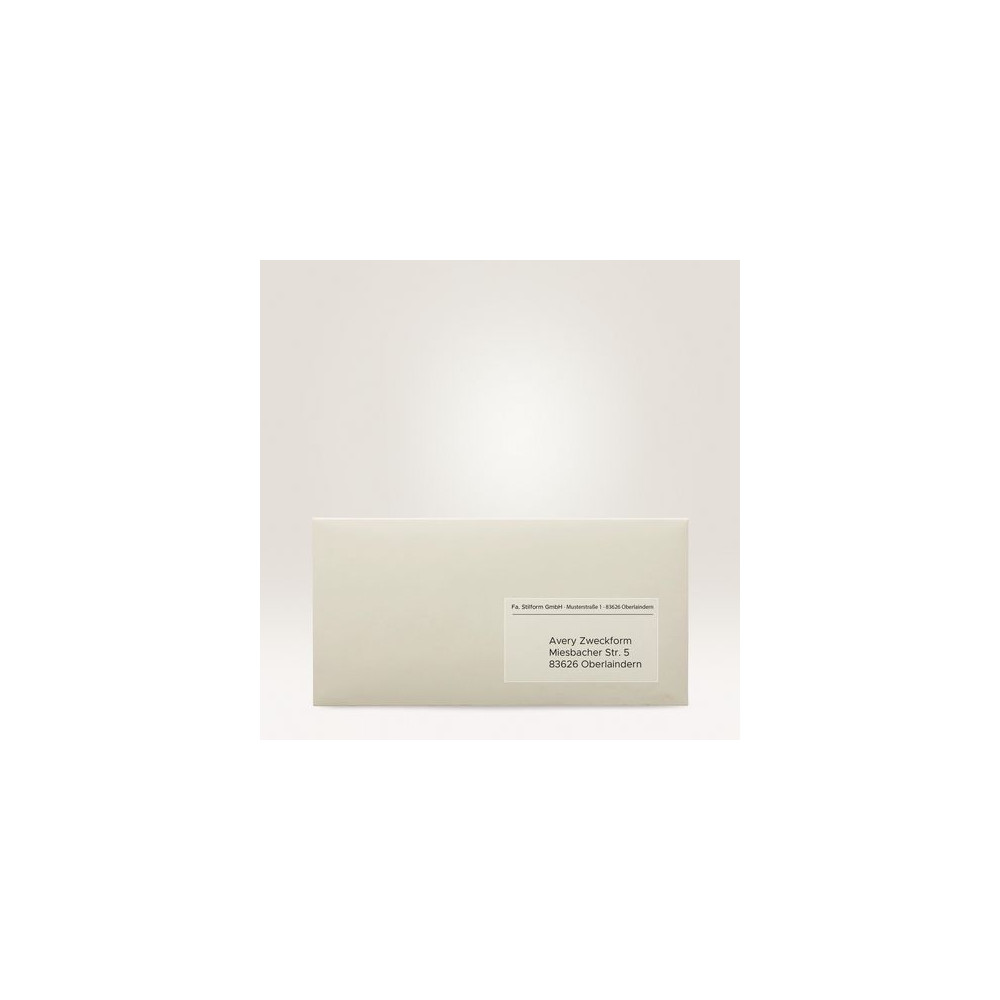 Produktbild för Etikett AVERY transp 99,1x38,1mm 350/fp