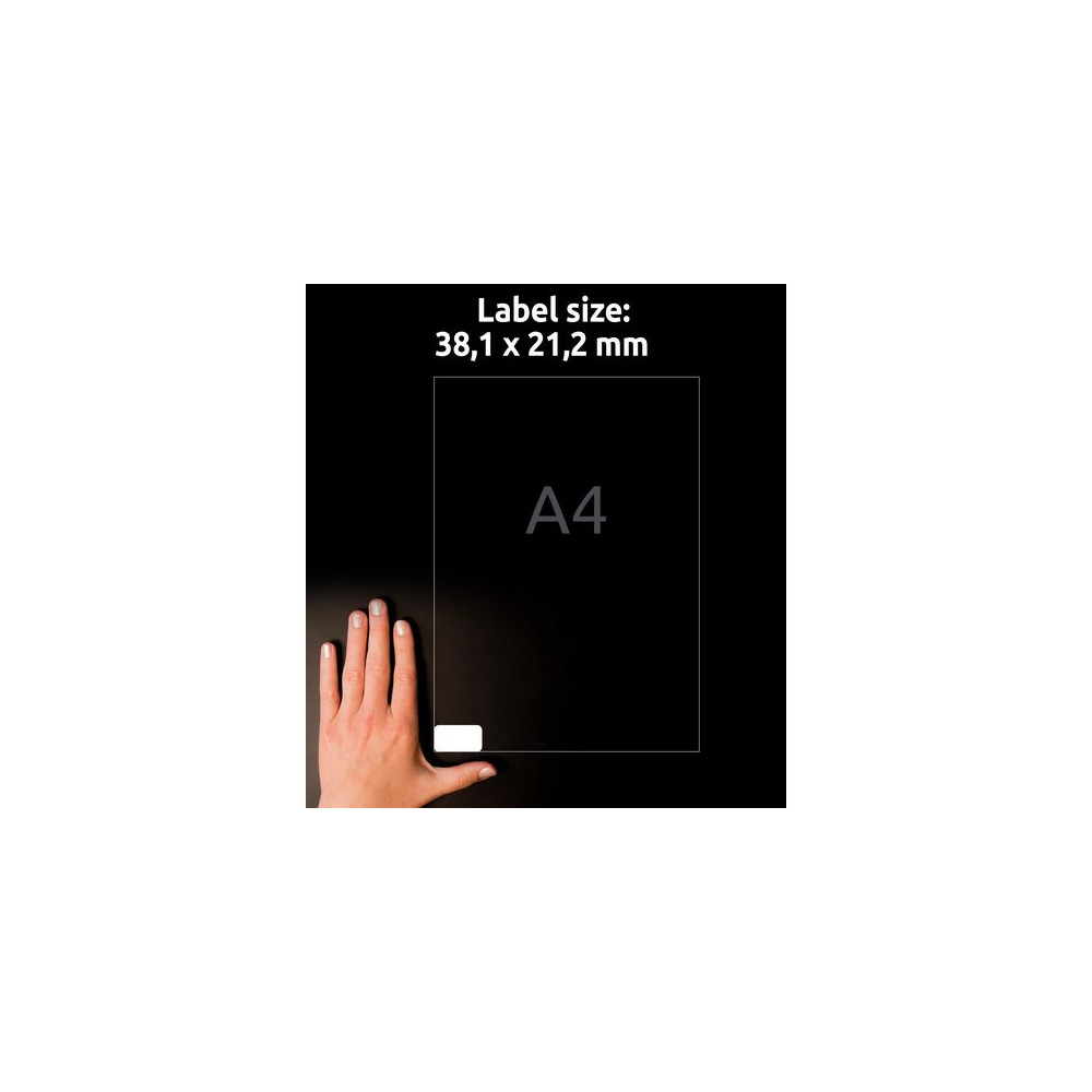 Produktbild för Etikett AVERY QP 38,1x21,2mm 6500/fp