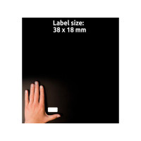 Produktbild för Etikett AVERY handskriv 18x38mm 648/fp
