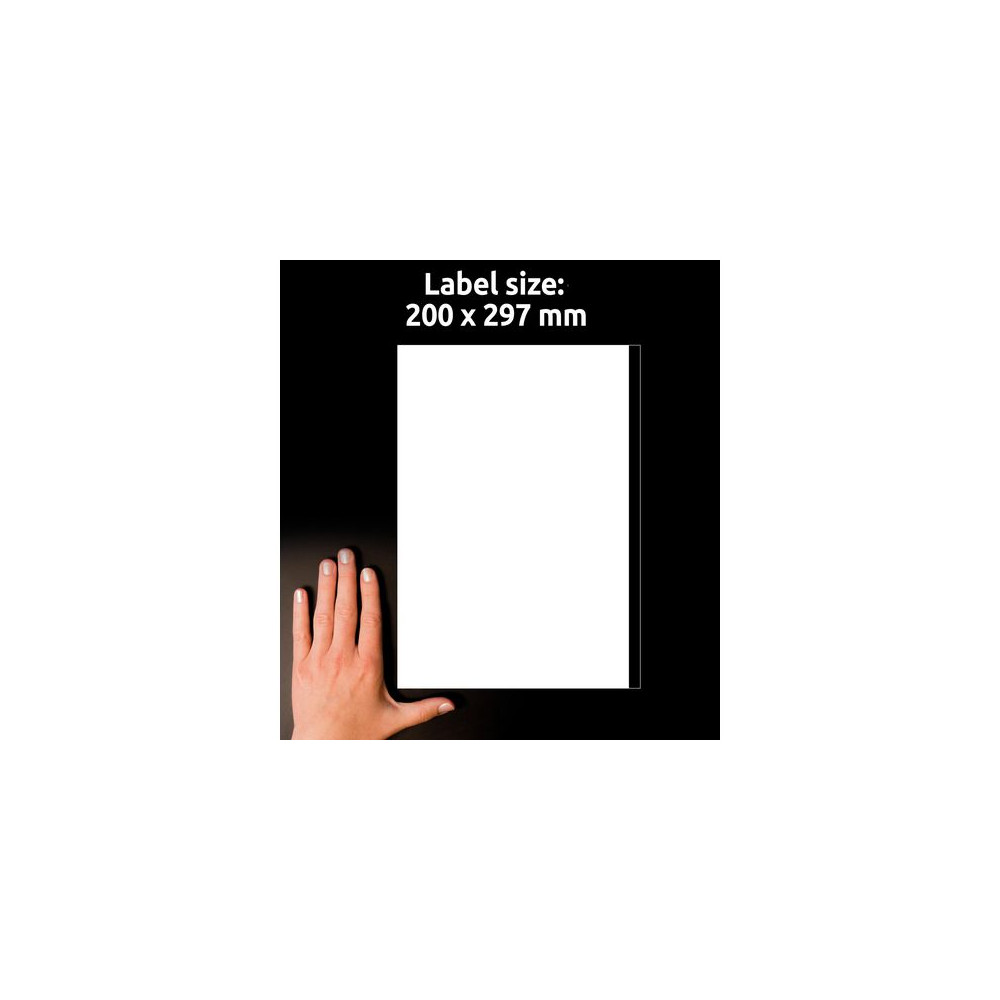 Produktbild för Etikett AVERY UG 200x297mm 100/fp