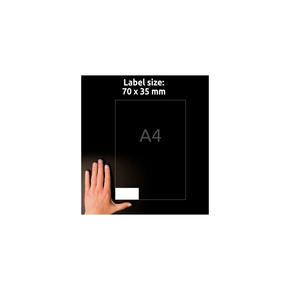 Produktbild för Etikett AVERY UG 70x35mm 2400/fp