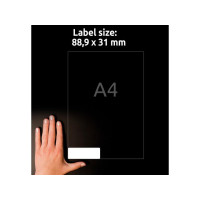 Produktbild för Namnskylt AVERY 88,9x31mm 320/fp