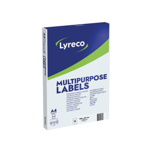 Lyreco Etikett LYRECO 105x37mm 1600/fp