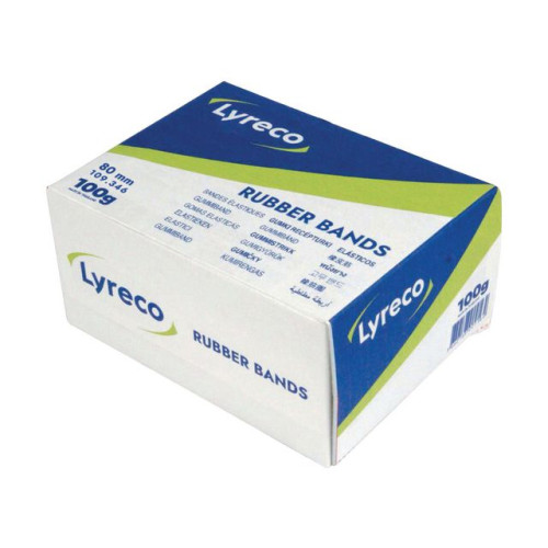 Lyreco Gummiband LYRECO nr 18 80x2mm 100g