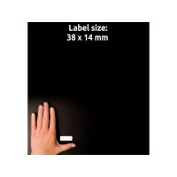 Produktbild för Etikett AVERY handskriv 38x14mm 90/fp