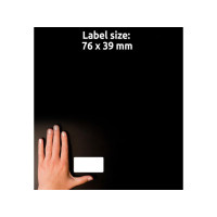 Produktbild för Etikett AVERY handskriv 76x39mm 18/fp
