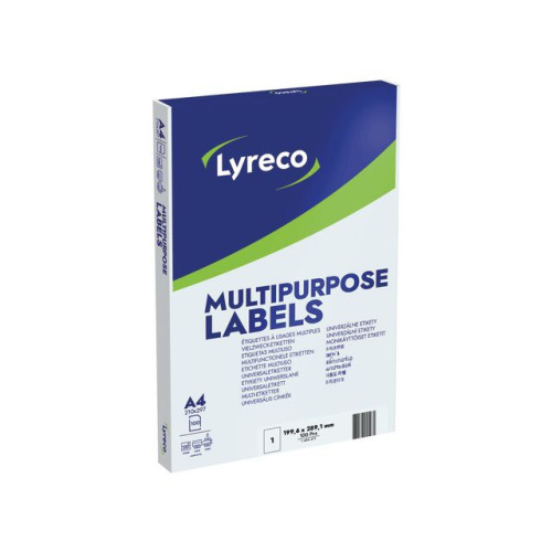 Lyreco Etikett LYRECO 199,6x289,1mm 100/fp