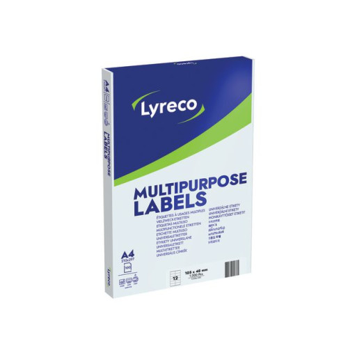 Lyreco Etikett LYRECO 105x48mm 1200/fp