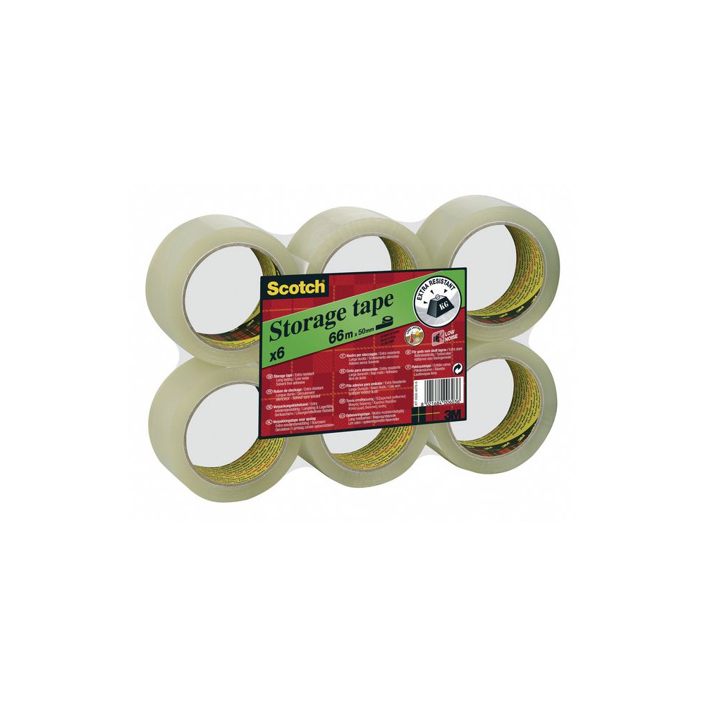 Produktbild för Packtejp SCOTCH 309 PP 50mmx66m klar