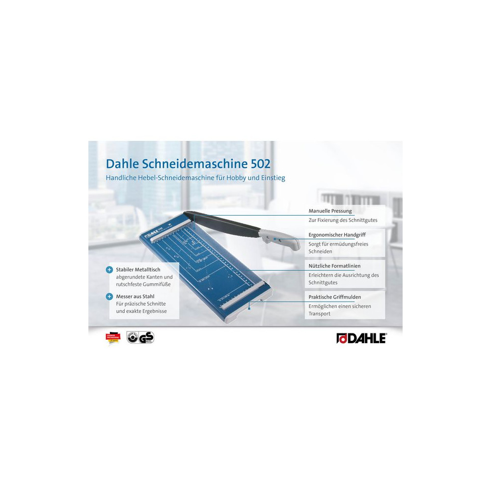 Produktbild för Skärmaskin DAHLE 502 A4
