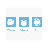 Produktbild för Thermorulle bisf.fri 57x30x12mm 9m