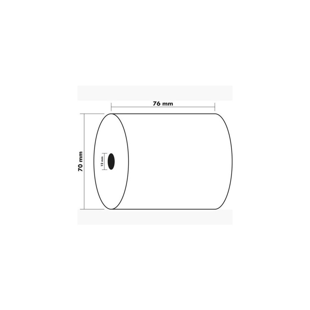 Produktbild för Kvittorulle Kopia 76x70x12mm