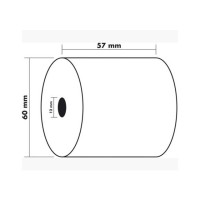 Produktbild för Kvittorulle 57x60x12mm 33m