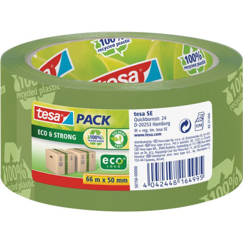 tesa Packtejp TESA Eco Strong 50mmx66m grön