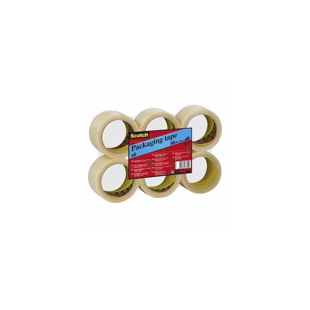 Produktbild för Packtejp SCOTCH 371 PP 38mmx66m klar