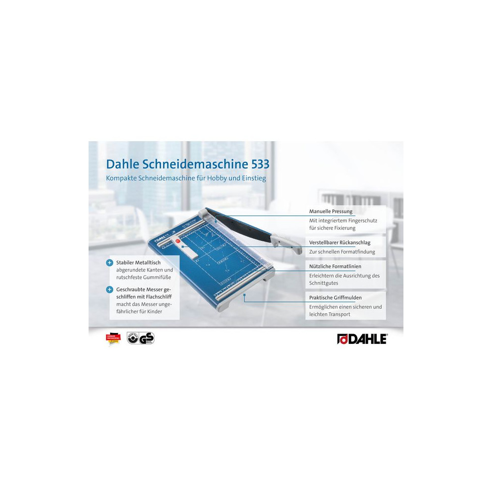 Produktbild för Skärmaskin DAHLE 533 skärlängd 340mm